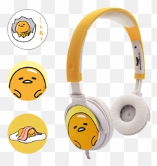 Gudetama Headphones Emoji,Gudetama Emoticon