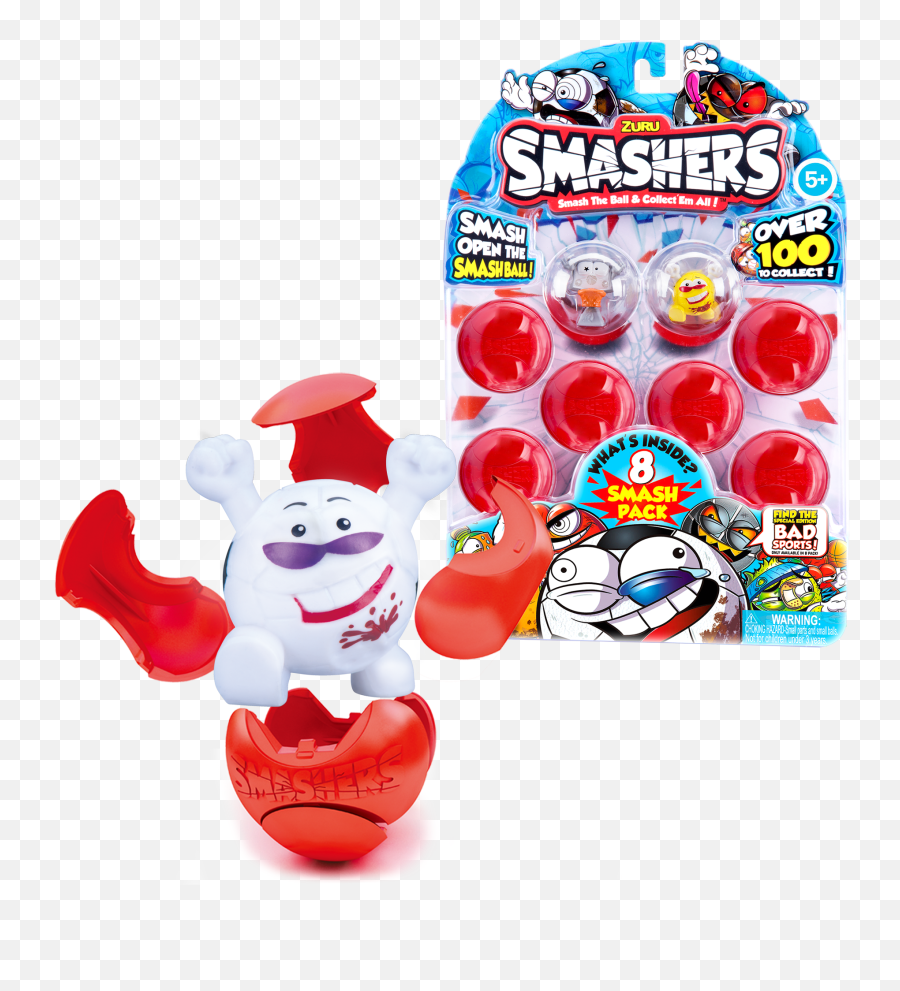 New Zuru Smashers 8 Smash Pack Series 1 - Smashers Sports Emoji,Emoji Kmart