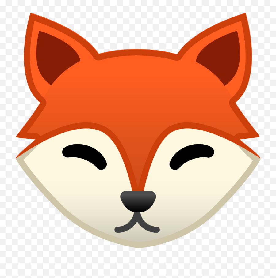Fox Emoji - Fox Face Png,Anime Emoji Keyboard