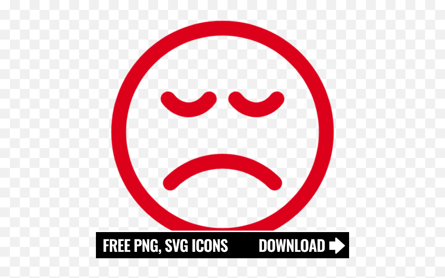 Free Sad Face Icon Symbol - Dot Emoji,Red Sad Face Emoji