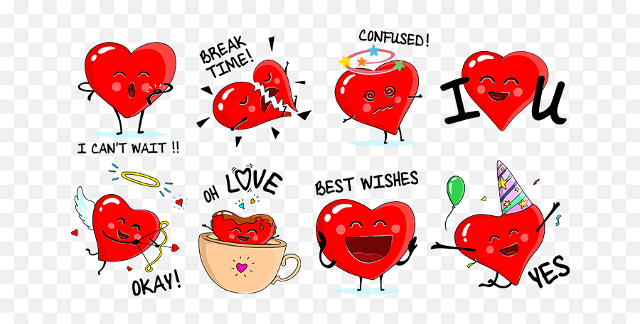 Mojilala - Creators Market Sticker Creator Happy Emoji,Valentines Day Emojis
