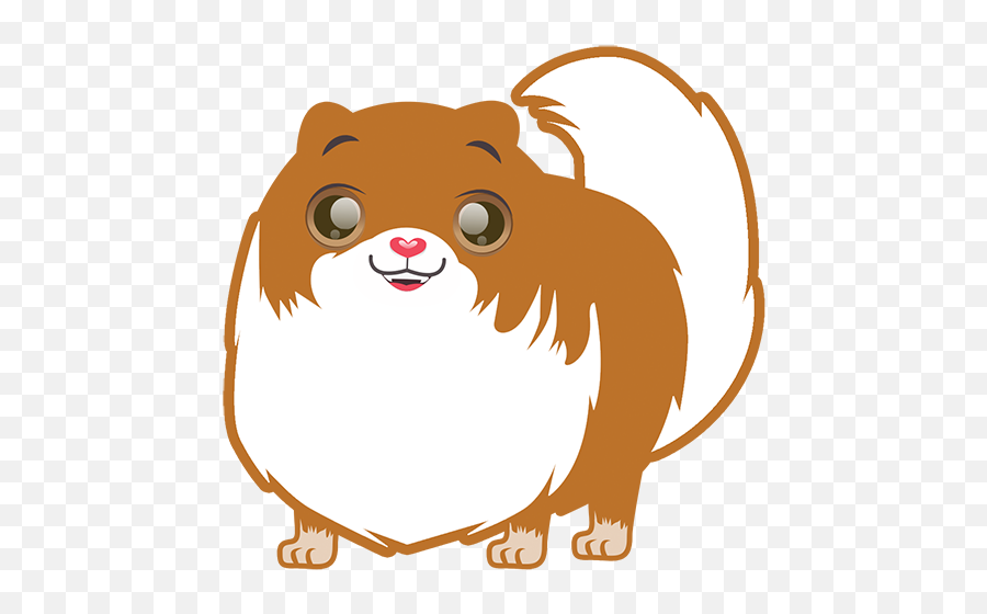 Pom Pom Pomeranian Stickers By Batsu - Animal Figure Emoji,Pompom Emoji