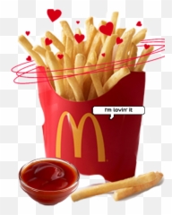 Mcdonalds Frenchfries Ketchup Sticker - Mcdo Burger With Fries Price Emoji,Mcdonalds Emoji 10