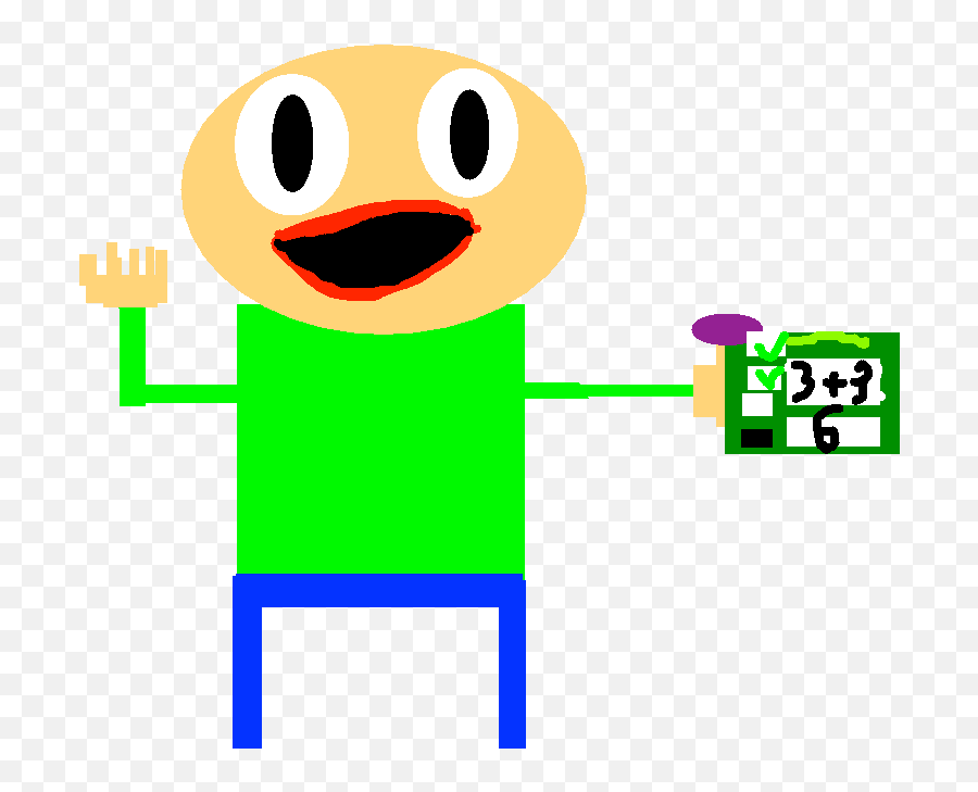 Have A Talk With Baldi 1 Tynker - Happy Emoji,Three Dot Emoticon