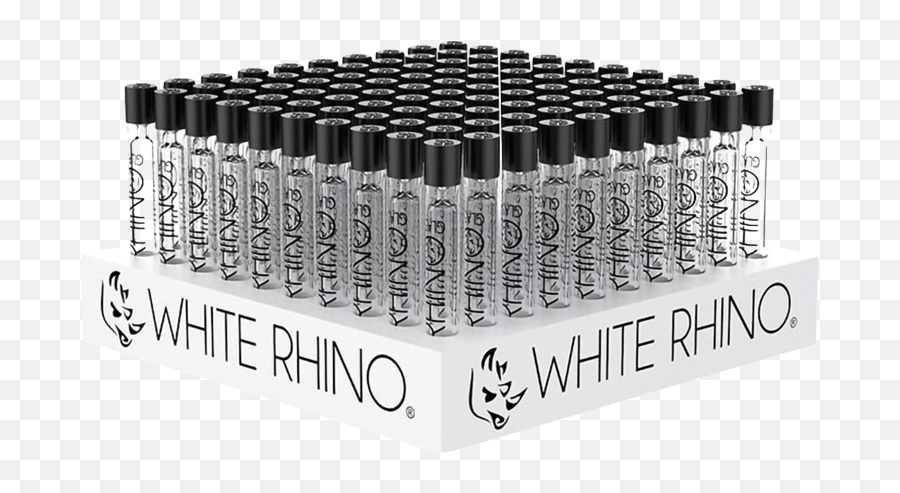 White Rhino Chillum With Silicone Cap - Chillum Emoji,Brown Twisty Emoji