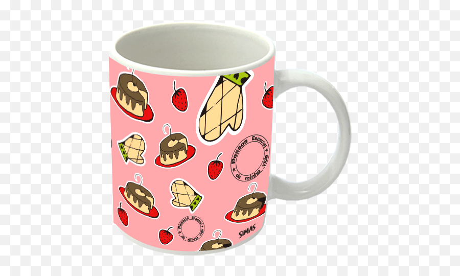 Simas Presentes Criativos - Caneca Super Avó Serveware Emoji,Emoticons Para Plaquinhas Olho