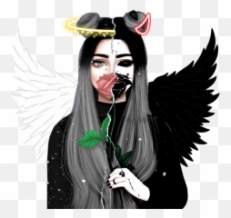 Discover The Coolest Girl Zodiac Zodiacsigns Twoface An - Dark Beautiful Anime Girl Emoji,Girls Emoji Robe
