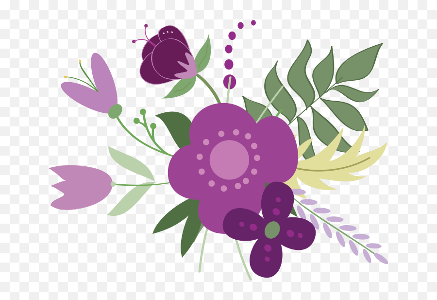 Floral Wildflower Bloom Free Svg File - Floral Emoji,Flower Hat Emoji