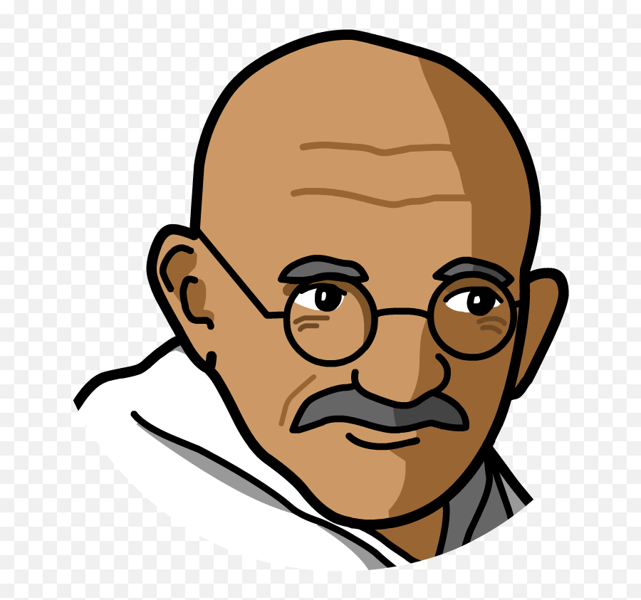 Mahatma Gandhi Png Resolution880x880 Transparent Png Image - Cartoon Image Of Mahatma Gandhi Emoji,Emoji And Brainpop