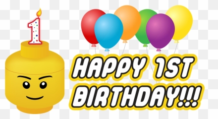 Png Black And White Stock The Brick Fan Turns - 1 Year Old Turns 1 Birthday Png Emoji,Old Fashioned Knife Emoji