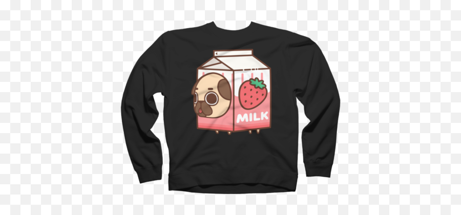 Dog Crewnecks - Vaporwave Tshirt Designs Emoji,Puglie Pug Emojis