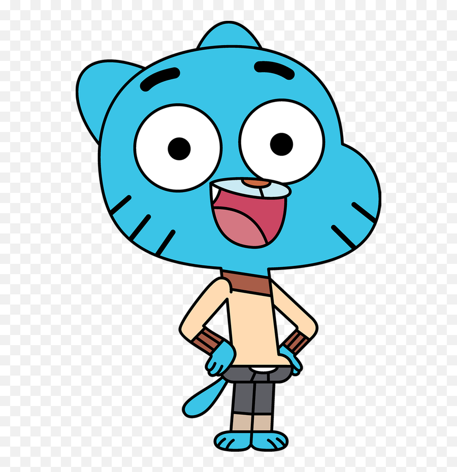 Amazing World Of Gumball Animation Cel - Gumball Watterson Fav Png Emoji,Showing Emotions In Balls 3d Animation