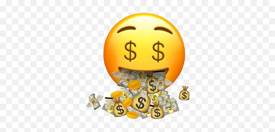 The Most Edited - Mouth Iphone Emoji Money Face,Emoticon Dolar Png