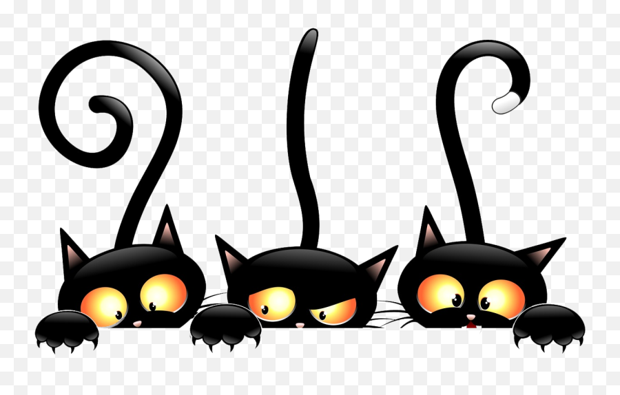 Download Halloween Witch Black Cat Free Download Png Hd - Halloween Clip Art Cats Emoji,Black Cat Emoticon