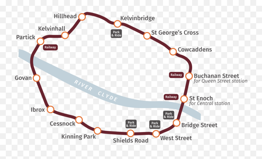 The Extremely Complex Glasgow Subway Network Glasgow - Glasgow Subcrawl Emoji,United States Emoji Map