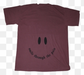 Smile Through The Pain T - Shirt U2013 Royalsircle Happy Emoji,Pain Emoticon Png