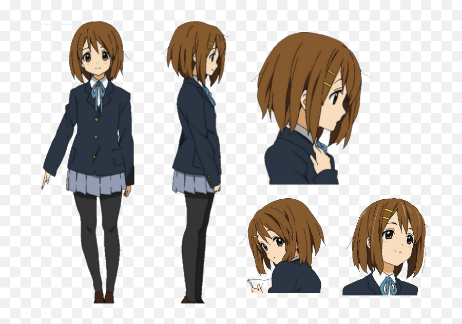 Yui Hirasawa Png - Sakuragaoka High Uniform K On Character Yui Hirasawa Emoji,Bns Emoticons