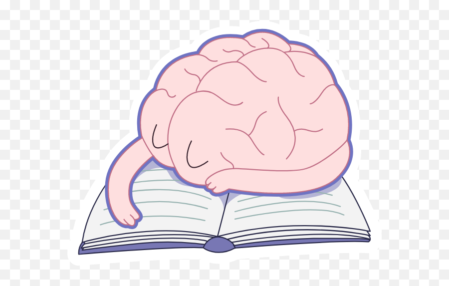 Tired Brain Sleeps - Tired Brain Emoji,Brain Emoji