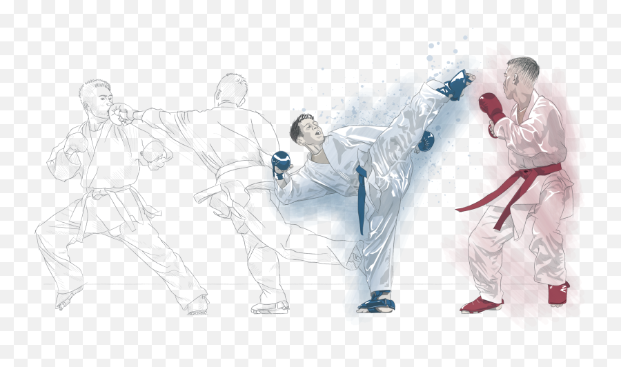 Tokyo Olympics - Karate Emoji,Karate Kick Girl Emoticon