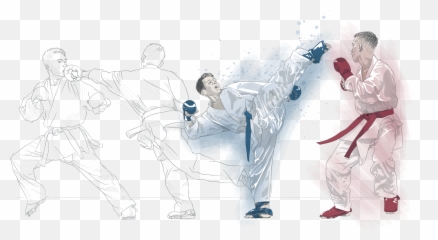 Tokyo Olympics - Karate Emoji,Karate Kick Girl Emoticon