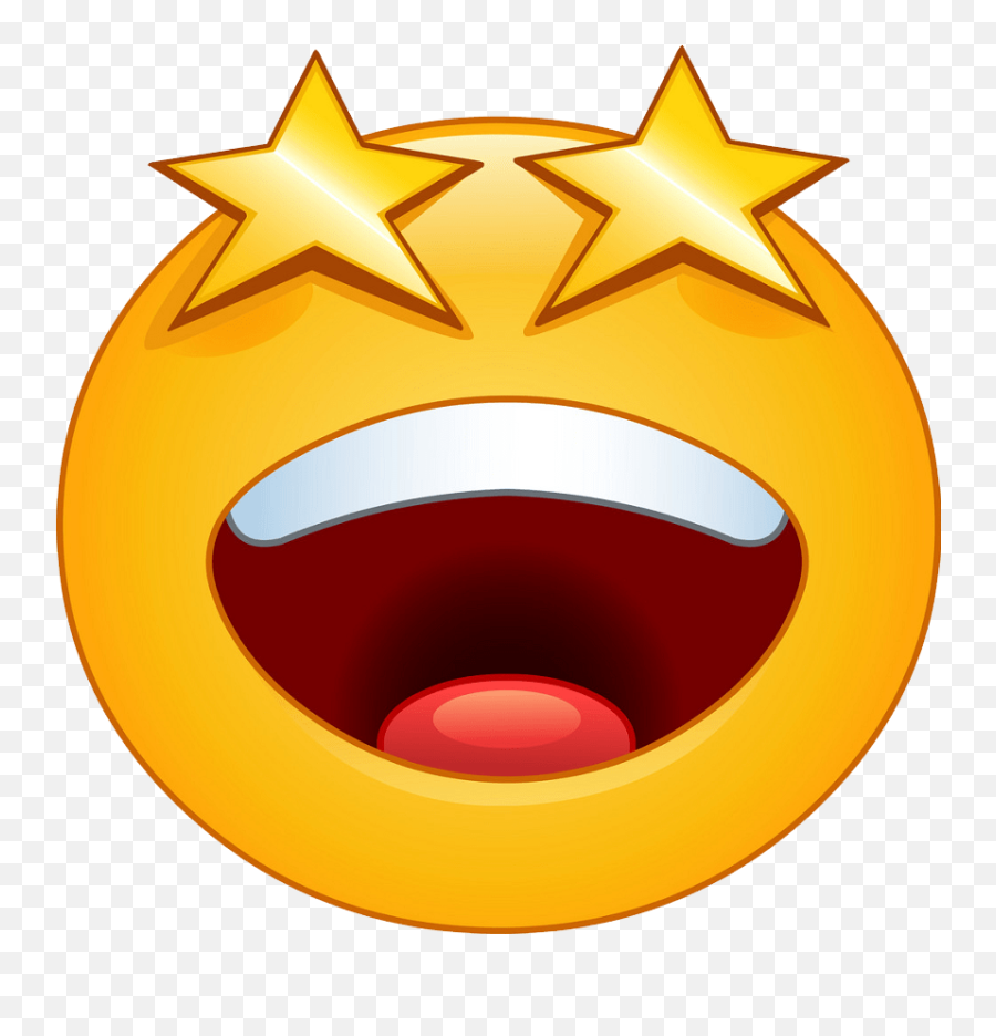 Emoji Clipart - Smiley Eye Star,Star Eyes Emoji.