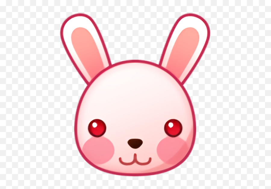 Rabbit Emoji - Rabbit Face Cartoon Png,Bunny Emoji