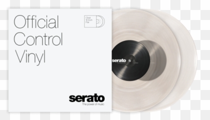 Serato 10 Clear Vinyl Pair - Solid Emoji,Microphone Girl Hand Music Emoji