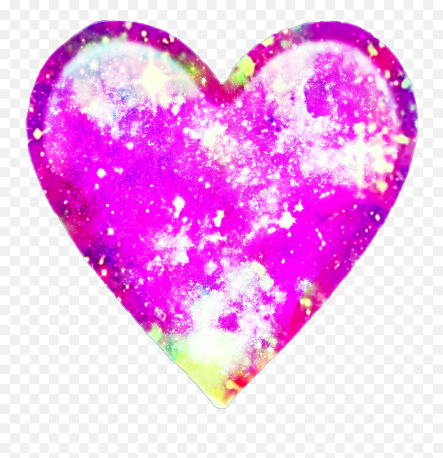 Emoji Emojiheart Galaxy Sticker - Girly,Fancy Emoji Sparkle