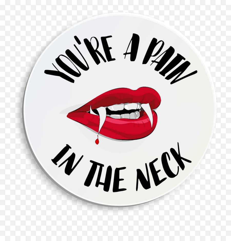 Halloween Scary Vampire Inspired By Sticker By Nate - Vampire Mouth Emoji,Vampire Happy Halloween Emoticon