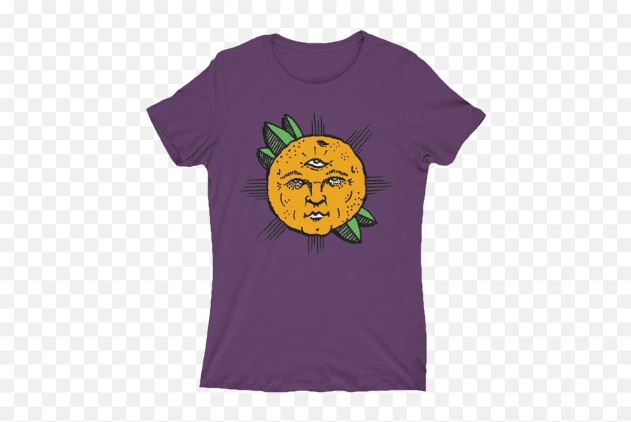 3 Eyed Sun - Short Sleeve Emoji,Emoticon Looks Like Eggplant