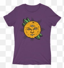 3 Eyed Sun - Short Sleeve Emoji,Emoticon Looks Like Eggplant