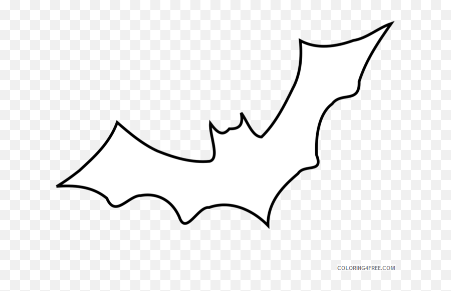 Black And White Bats Coloring Pages Bat Outline Best Lggplc - Halloween Bat Emoji,Lg Spirit Emoji