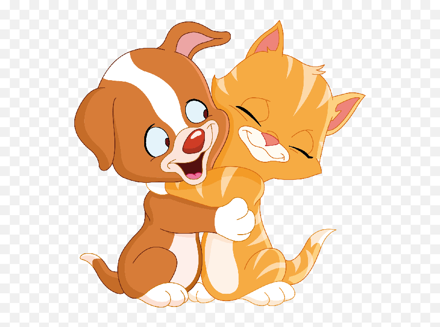 Cat And Dog Cartoon Animal Clip Art - Transparent Background Cat And Dog Clipart Emoji,Kitten Emoticons