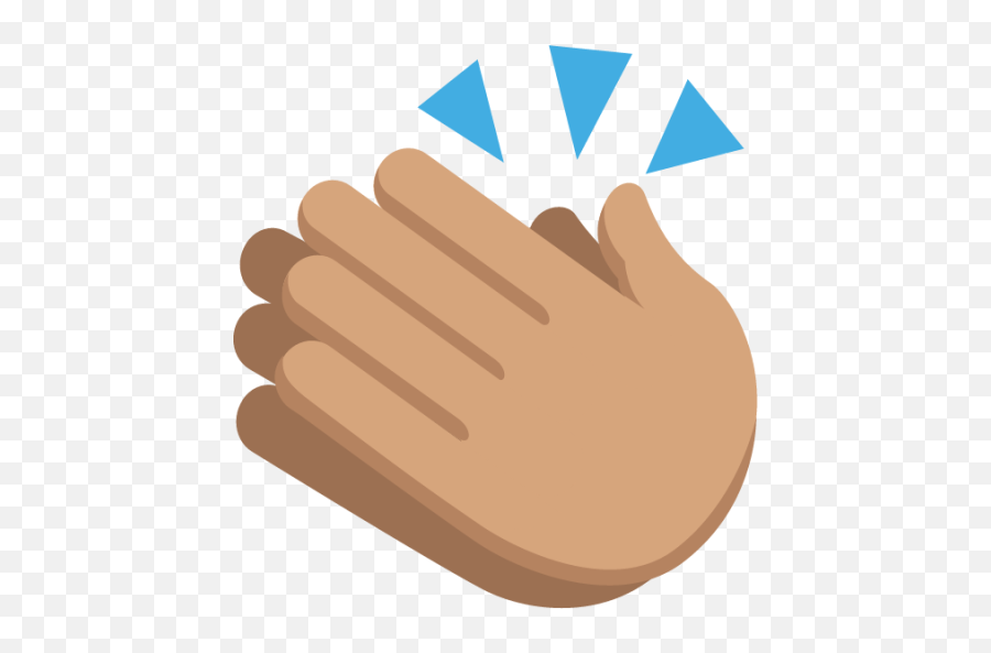 Clapping Hands Sign Tone Emoji - Transparent Clap Clipart,Images Of Clapping Emojis