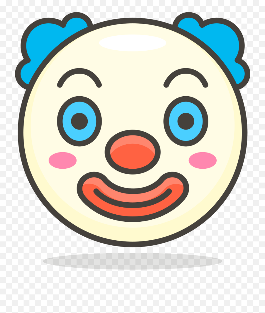 079 - Clown Face Clipart Emoji,Emoticon Cutout