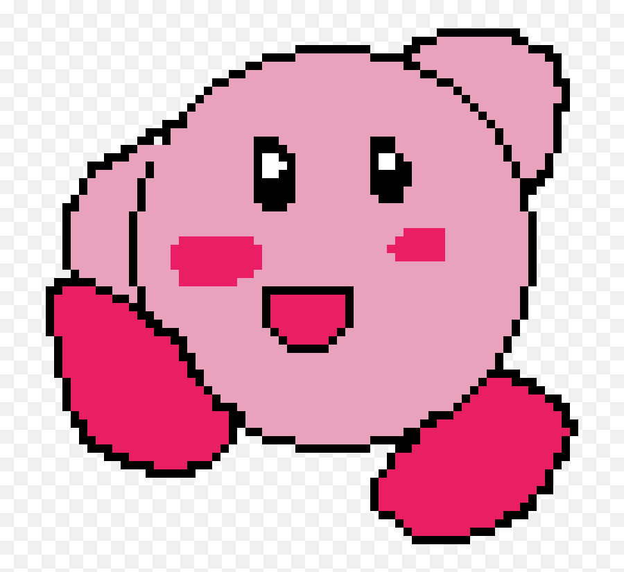 Pixilart - Happy Emoji,Smiling Kirby Emoticon