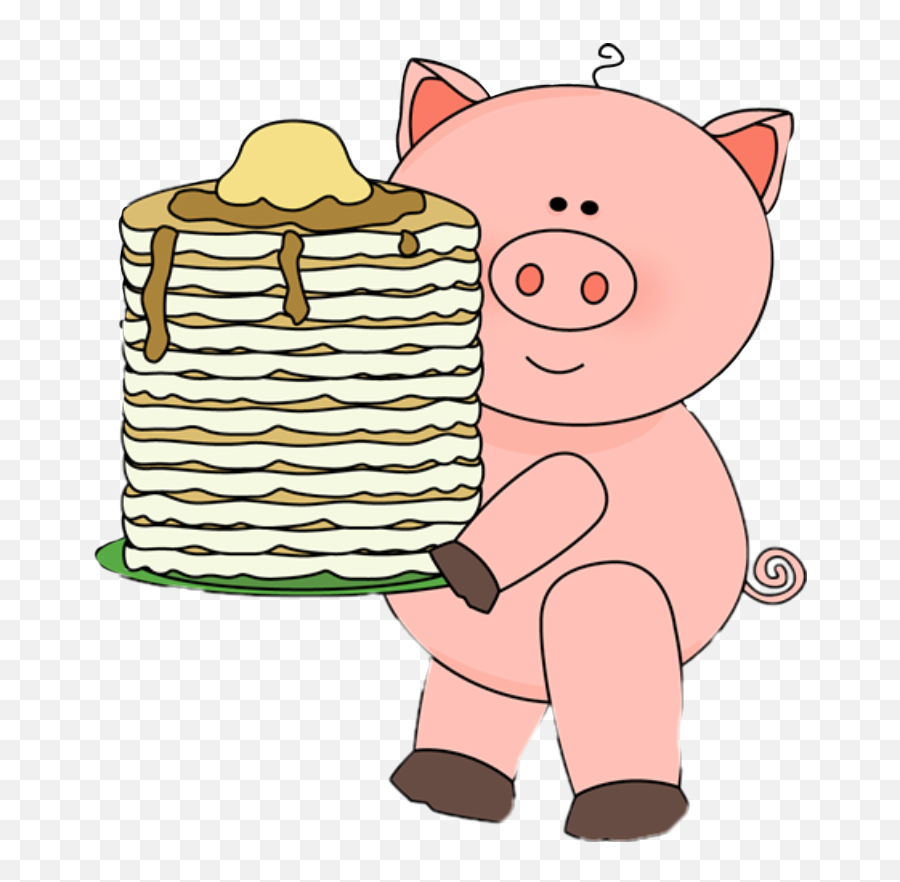 Pancakes Sticker Challenge - If You Give A Pig A Pancake Clipart Emoji,Panquesito Emoji