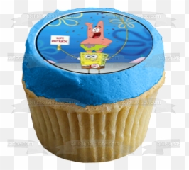 Spongebob Patrick Bikini Bottom Sandy Cheeks Edible Cupcake Topper Images Abpid06585 - Edible Cake Topper Image Emoji,Spongebob Patrick Emoticon