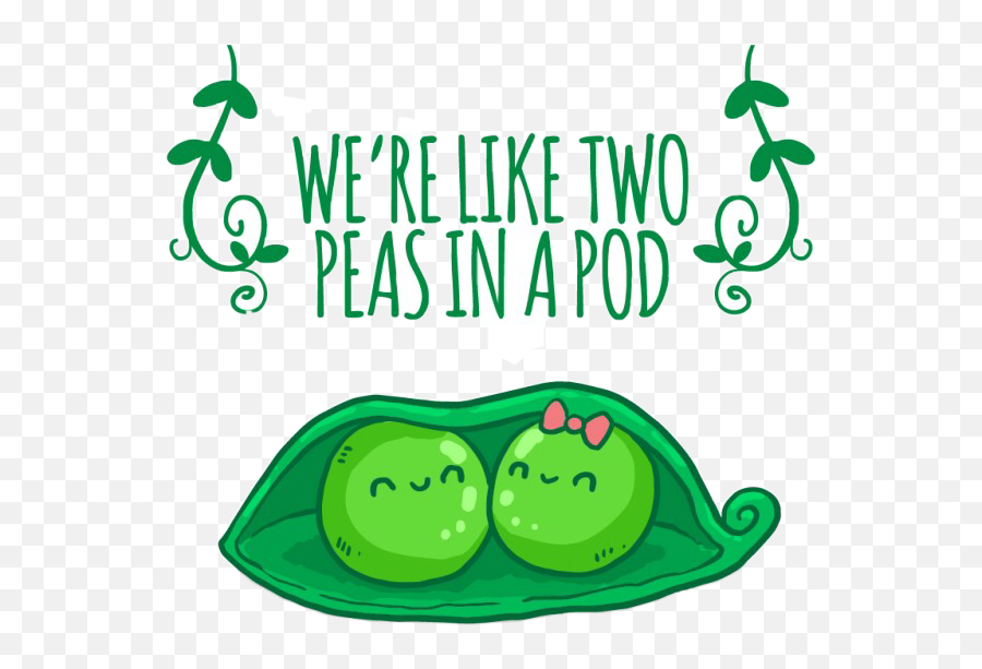 Twopeasinapod Cute Bean Peapod Sticker - Pea Emoji,Peapod Emoji