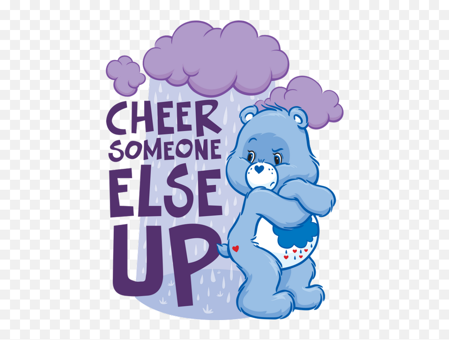 Download Bbm On Twitter - Rainy Day Care Bear Png Image With Emoji,Grumpy Care Bear Emoticon