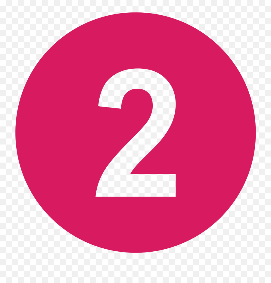 Eo Circle Pink Number - Numbers In Red Circle Png Emoji,2 In The Pink Emoji