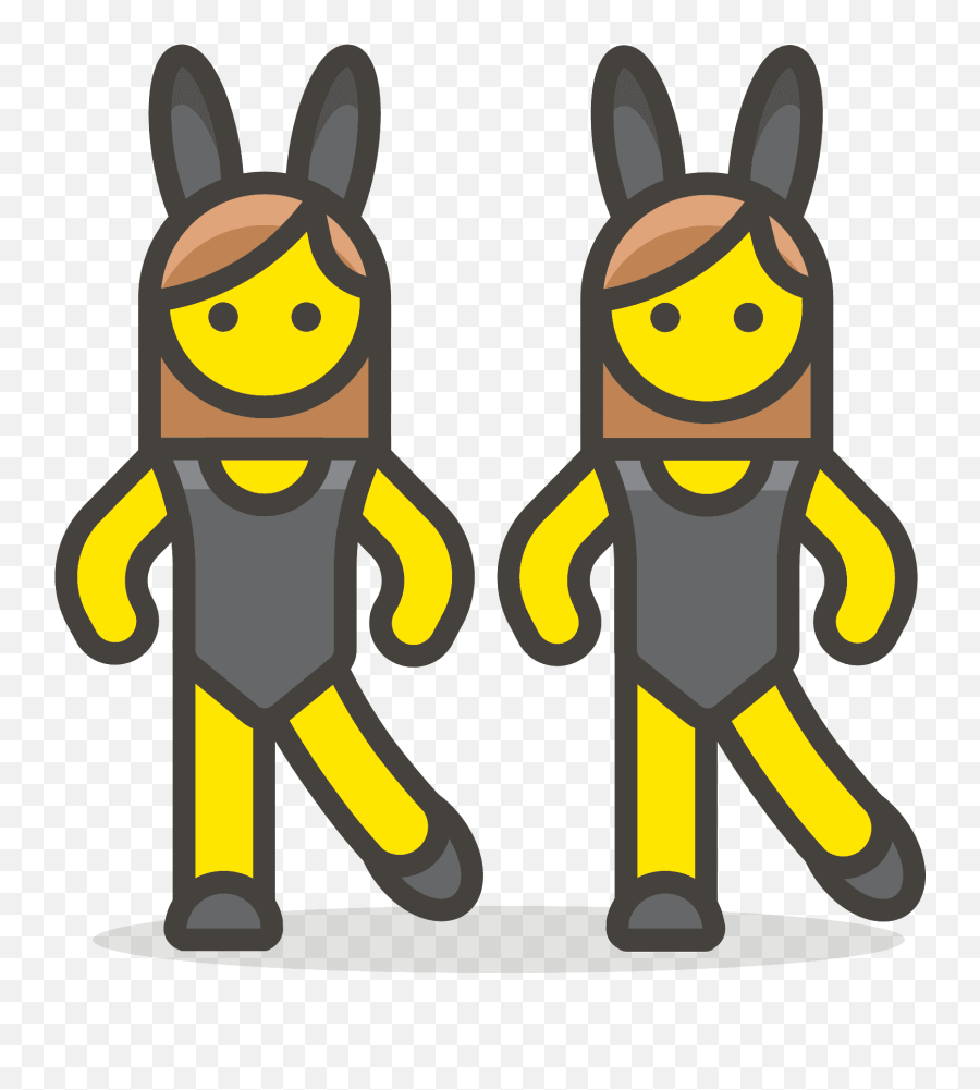 Women With Bunny Ears Emoji Clipart - Icon,Bunny Emoji