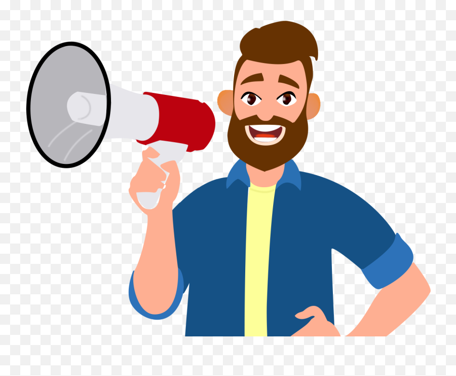 Megaphone Clipart Man - Somawathiya National Park Emoji,Hands On Hips Emoji