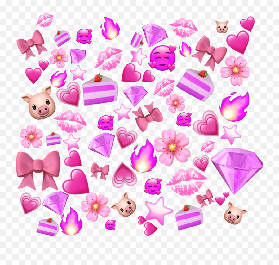 Sticker - Girly Emoji,Rose Emoji Iphone