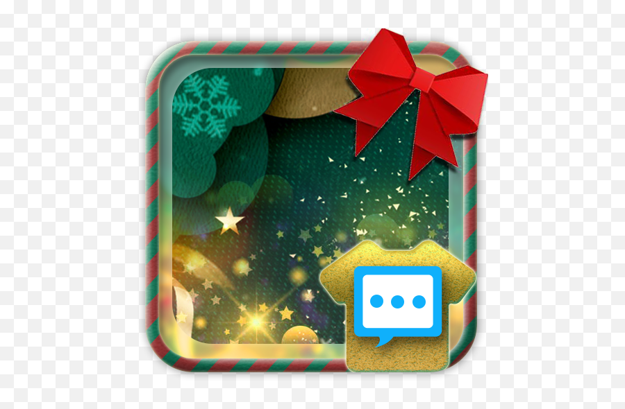 Christmas Origami Style Skin For Handcent Next Sms - Apps On For Holiday Emoji,Emoji Gift Clouds