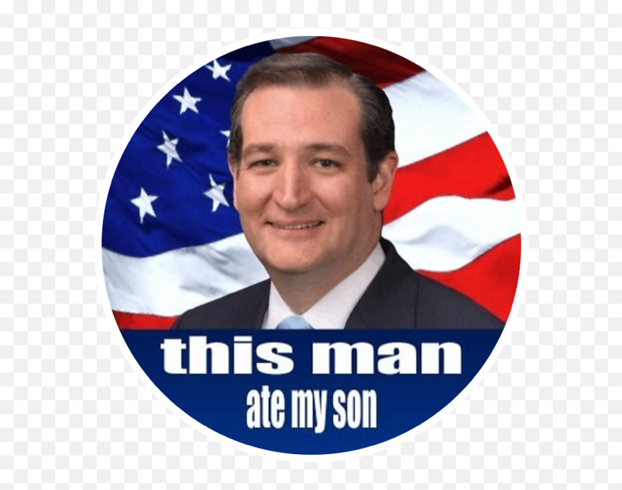 Tedcruzfreetoedit Sticker - Man Ate My Son Emoji,Ted Cruz Emoji