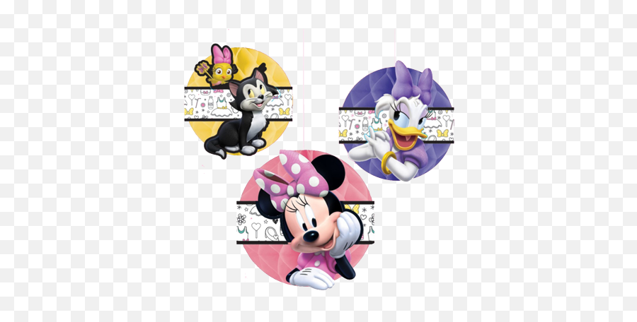 Minnie Mouse Honeycomb Hanging Decorations Just Party - Fictional Character Emoji,Honeycomb Emoji