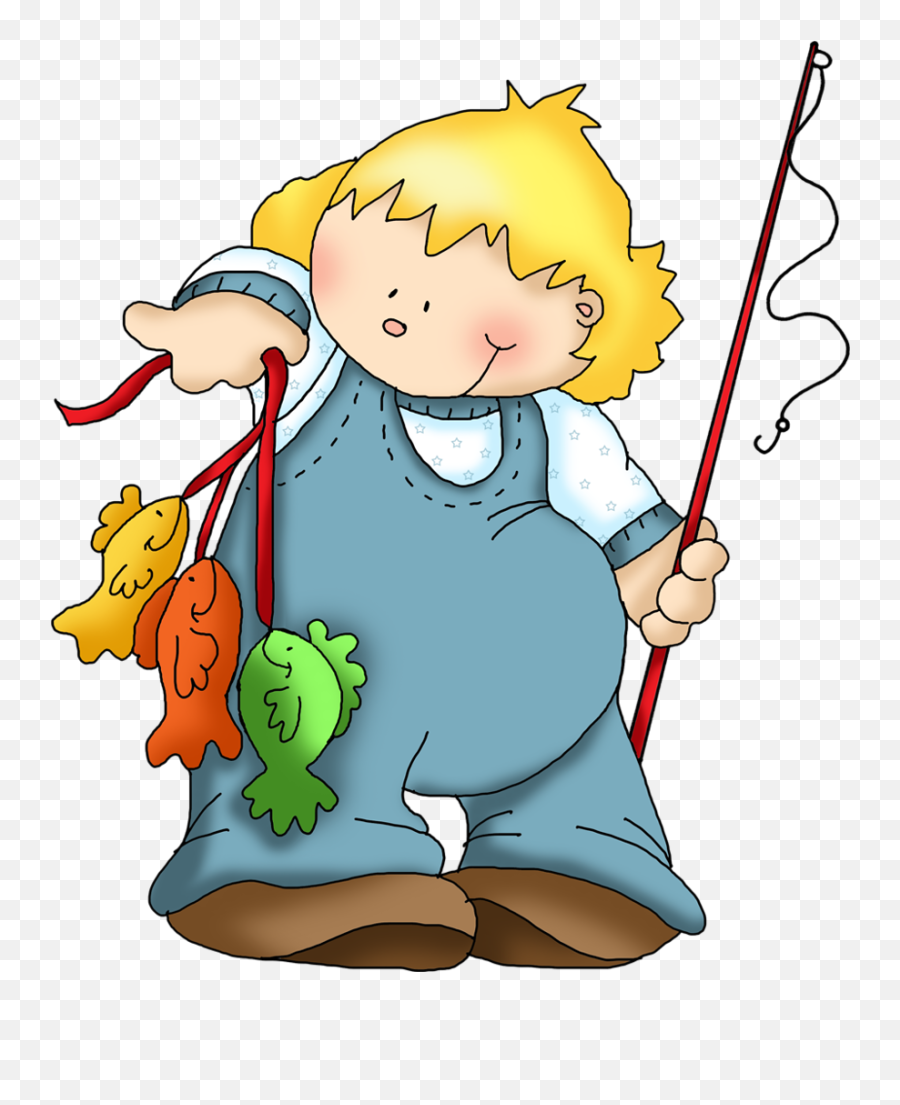 Man Clipart Fish Man Fish Transparent - Kids Fishing Clip Art Clip Art Emoji,Man Fishing Emoji