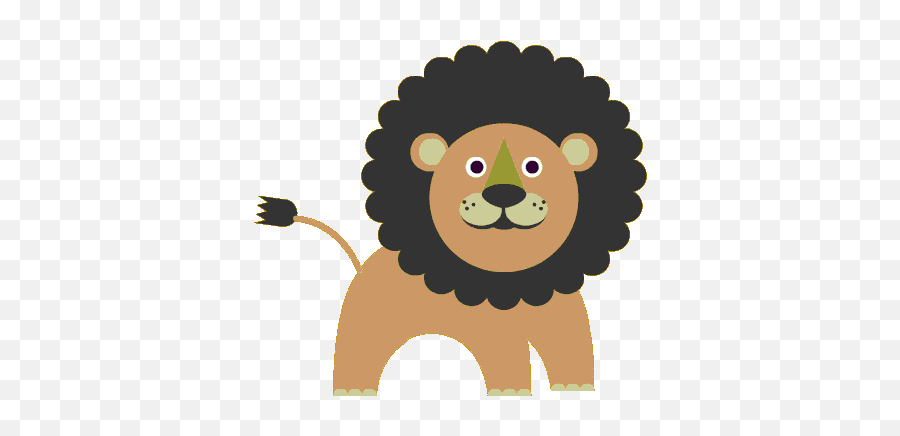 Top Lions Stickers For Android Ios - Lion Gif Cartoon Transparent Emoji,Chat Gif Emoticons