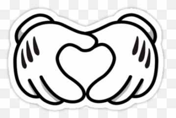 Mickey Mouse Png - Mickey Love Hands Emoji,Emoticons Mostrando Dedo Do Meio